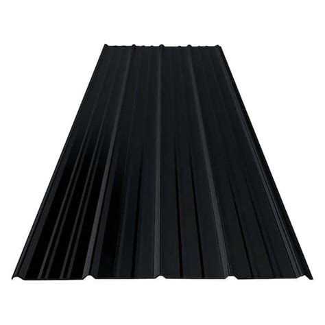 black sheet metal panels|12' black metal roof panels.